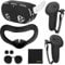 5 in 1 VR Accessories Set for MetaQuest 3S, Silicone Protective Case Set compatible with Quest 3S Controller Grip Cover, VR Shell Cover, Protective Lens Cover, Silicone Face Pad, Joystick Caps (Black)