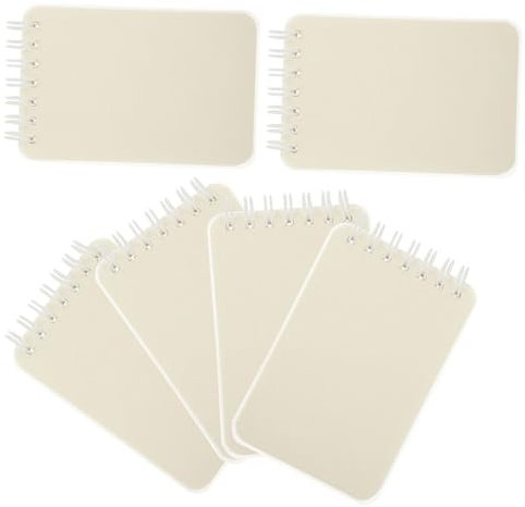 STOBOK 6St A7 Spulenbuch small notebook zeichenpad notizzettel mini notebook mini block Business kleiner Notizblock Kleines Notizbuch Spiral- Bulk-Notizbücher notizbuch klein pp Weiß