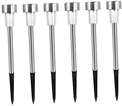 Supvox 6stücke Solarleuchten Garten Stehlampe Solar Weg Licht Led Beleuchtung Gartenleuchten Hofleuchten -gartenleuchten Gartenlandschaftslampe