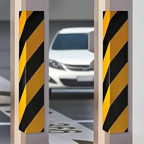 NICOMAN Car Foam Bumpers Protectors for Garage, 1 PC Wall Guard Bumper Protector Self-adhesive Corner Guards with Yellow and Black Colour, Safety Warning Foam Bumper Pad to Protect Your Car in Garage