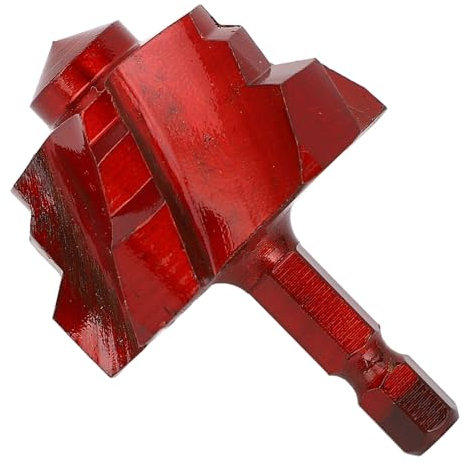 Broca Escalonada para Tuberías, Broca de Elevación, Broca Espiral con Vástago Hexagonal de 1/4 de Pulgada para Perforación y Escariado de Tuberías de Plástico PPR y PVC de 40 Mm