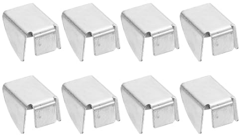 QUARKZMAN Clip Per Ripiani Di Armadio Staffe Regolabili Acciaio Argento 8pz | Staffe Regolabili Morsetti Metallici, per Ripiani Hardware di Sostituzione, per Scaffalature In Metallo E Legno