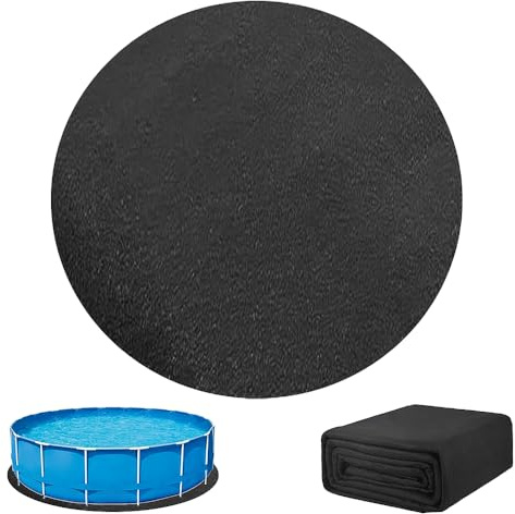 SKIKHN Tapis de Sol Piscine, 2M Tapis de Piscine Rond, Tapis de Sol pour Piscine, Antidérapant et Résistant, Rembourrage sous Piscine, Pliable Bâche de Sol pour Baignoires et Piscines Hors Sol