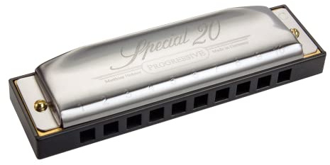 Hohner Harmonica (E Flat, Plastic, Silver, Black, Classic Line, Special Country models tuning)