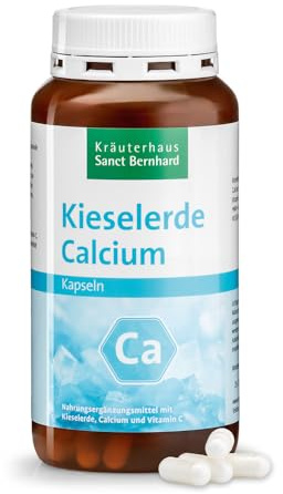 Sanct Bernhard Kieselerde-Calcium-Kapseln mit Kieselerde, Calcium 210 Kapseln