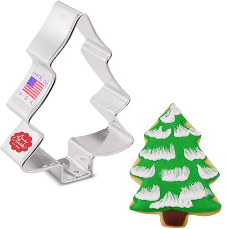Ann Clark Cookie Cutters Emporte-pièces arbre enneigé - 9 cm - Acier de fabrication américaine