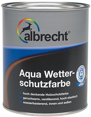 Albrecht Aqua-Wetterschutzfarbe 0409 750 ml, taubenblau, 3400657080040900750