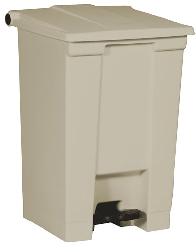 Rubbermaid | Tretabfalleimer | Industrie, aus Polyethylen, Volumen 45 l, beige