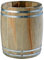 APS Table Caddy Country Style, baril de table, baril à couverts, range-couverts en bois, Ø 17,5 cm, hauteur 8,5 cm, brun