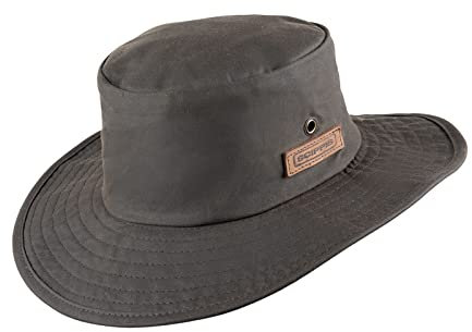 Scippis Westernhut Cowboyhut Oilskin Jack Wetterfest Braun Gr. M