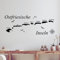 GRAZDesign Wandtattooo Ostfriesische Inseln | Küstenlandschaft Nordsee | Maritime Deko, Wohnzimmer Büro Wandaufkleber Wandsticker, Jugendzimmer, Wanddeko, 77x30cm, 071 grau