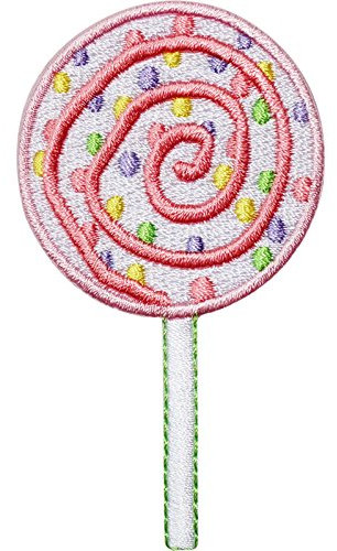 Lollipop Embroidered Iron/Sew On Patch Kids Crafts Shirt Bag Embroidery Badge