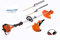 UNITED TRADE Nuovo 5 in 1 Multifunzione Decespugliatore A Scoppio , Tagliaerba, Motosega Tagliasiepi, Potatore,Tagliabordi, Asta Lunga 74cm, +OMAGGIO OCCHIALI E CUFFIE PROTETTIVI