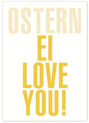 Inkognito Postkarte - Motiv: Ei love you, Anlass:, Künstler/Verlag Edition 38, Art-Nr.: 78362, Größe: A6