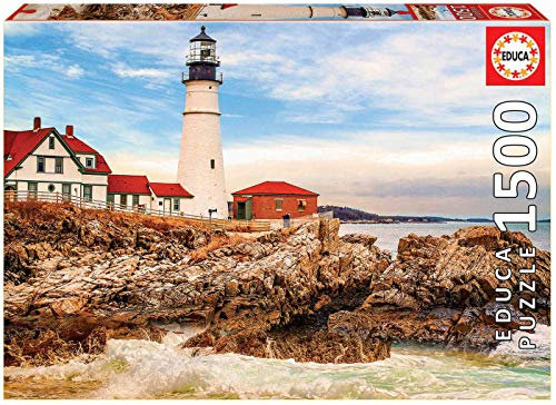 Educa 17978, Leuchtturm, 1500 Teile Puzzle für Erwachsene und Kinder ab 12 Jahren, Küste, Landschaft