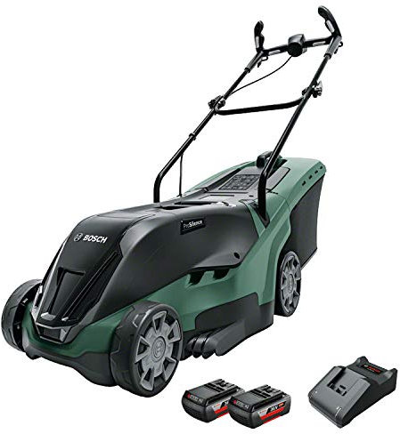 Bosch Cortacésped a batería UniversalRotak 36-560, 2 baterías, 36 V, superficies hasta 560 m², en caja