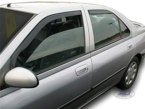 J&J AUTOMOTIVE | Heko Deflecteurs d'air Déflecteurs de Vent Compatible avec 406 4P. Berlina 1995-2003, Ensemble 4 pcs, Aérodynamique, Montage Facile