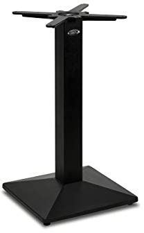 Dublino Gusseisen Premium Tischgestell PJ7007 (Tischbein), pulverbeschichtet schwarz | Höhe 73 cm | Gewicht: 16 kg | Pyramidenförmige Bodenplatte mit 42,5x42,5 cm