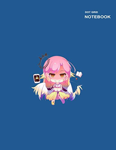 Dotted grid notebook/journal soft cover: Notebook Dotted Grid, Cute Jibril No Game No Life Notebook Cover, 8.5 x 11, 110 Pages.