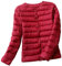 Doudoune Légère Femme Fine Hiver Packable Puffer Jacket Veste Matelassée Blouson Grande Taille Parka Duvet Plume Ultralight Imperméable Rouge 3XL