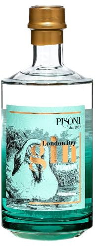 Pisoni italienischer Gin 7 Laghi London Dry Gin 0,7 Liter