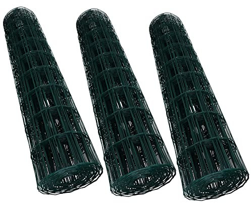 AB Tools Gartenzaun, PVC-beschichtet, 30 m x 0,9 m, Grün