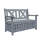 AIRWAVE Darcy Outdoor Storage Bench 110L | Weather Resistant Garden Storage Box | Treated Fir Wood | Wooden Showerproof Seat | Ideal for Storing Toys, Cushions, Tools