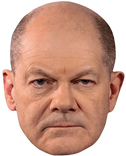 Celebrity Cutouts Olaf Scholz (Stoic) Maske aus Karton
