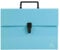 Exacompta - Ref. 56760E – Karton mit 4 Ordnern mit Griff Aquarell – verstärkte Zwickel mehrfarbig – Verschluss mit Clip-Knopf – 18 Fächer – Maße: 32 x 24 cm für A4 – sortiert