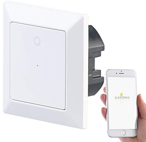 Luminea Home Control WiFi-Lichtschalter Alexa: Lichttaster mit WLAN, App, kompat. zu Siri, Versandrückläufer (Alexa-Smart-Lichtschalter, WLAN-Lichtschalter Unterputz, Smarte)