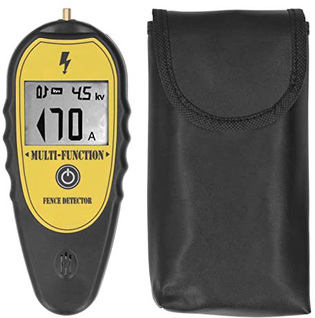 15 kV Zauntester, tragbar, 200 – 15.000 V, LCD-Display, Werkzeug zur Suche von Zaunfehlern für die Zucht von Nutztieren, elektronische Holzpfosten, Spannungszähler für Zaun,