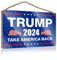 COTECI Türdekorationen zum Aufhängen im Freien Trump 2024 The Sequel Take America Back Holzschild Go Away Veranda-Schild Herbst Veranda Dekor (Größe: 20 x 30 cm)