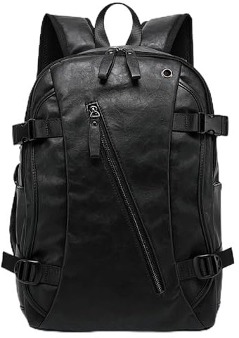 OYUEGE Leather 15.6 Laptop Backpack for Men Convertible Briefcase Backpacks School Bookbag Business Work Travel Rucksack Daypack Color-3