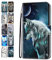 Hülle für iPhone 7 8 SE 2020, iPhone 6S 6 Leder Tasche Flip Case Mädchen Jungs Muster Design Etui Schutzhülle Cover Handyhülle - Wolf