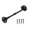 SUL Cast Iron Antique Design Cabin Hook 150mm with Mounting Screws, Heavy Duty Gate Latches, Hook and Eye Latch for Garage, Door, Window (6 Inch – Black) (1pk)