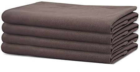 Sweet Needle – Packung mit 4 übergroßen Servietten aus 100% Baumwolle, 45 cm x 45 cm. Stone – Schwerer Stoff für den täglichen Gebrauch mit auf Gehrung geschnittenen Ecken