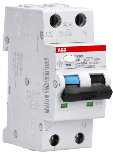ABB DS201 B20 A30 FI/LS-Schalter RCBO 6kA 1P+N Typ A, B 20 30mA 2CSR255180R1205
