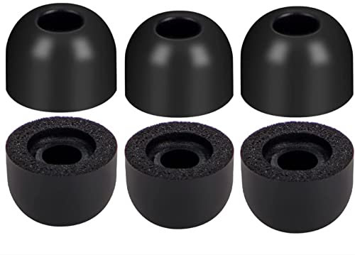 3 paia di tappi auricolari Momery Foam per Sony WF-1000XM4 Wireless True, in-ear Noise Cancellation Ear Tips di ricambio per WF-1000XM3 WF-SP900 WI-1000X WF WI XBA Series Fit Charging Case misura SML