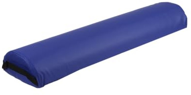 Mira cuscino mezzaluna tessuto ecopelle sfoderabile 63x16x8cm (Blue)