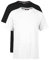 COMEOR T Shirt Herren Kurzarm Classic Baumwolle Sport Männer Rundhals 2-3-4 Pack, Schwarz/Weiß