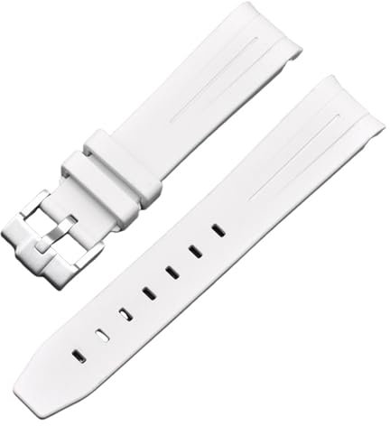 SOMKB Moonswatch Uhrenarmband für Omega Swatch Joint Planet Serie Moon Mercury gebogenes Gummiband für Herren und Damen, 20 mm Uhrenarmband, 20 mm, Achat