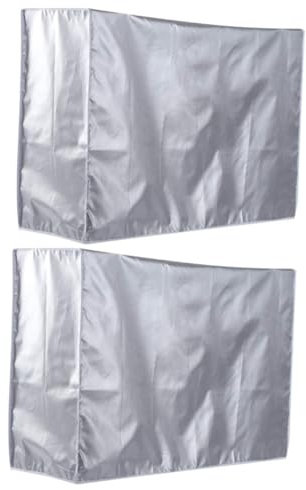 Zerodeko 2stücke Klimaanlagenabdeckung Für Außenbereich Seitige Abdeckung Wetterfest Und Energieeffizient Geeignet Für Fenster-klimageräte Schützt Vor Kälte Und Wärmeverlust