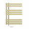 NRG Designer Prefilled Electric Heated Towel Rail Radiator Manual Bathroom Ladder Warmer Brushed Brass 800x600mm - 500Watt