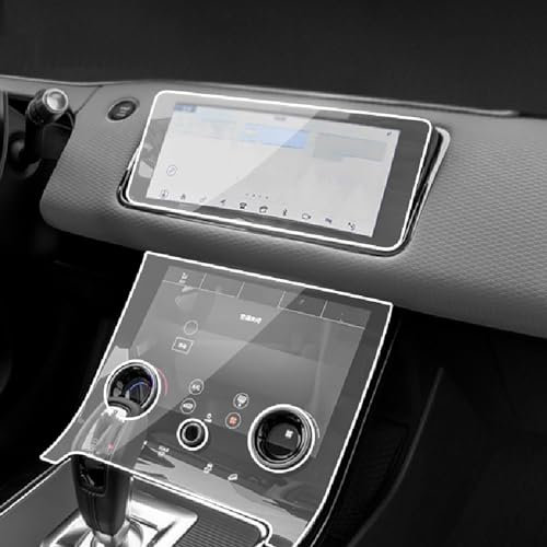 VINAUD Für Land Range Rover Evoque 2019-2023 Auto Schutzfolie,Zubehör Tempered Glas Kratzfest Navi Displayschutzfolie.,B