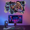 KAIRNE 3D Game Wandtattoo,Gaming Wandsticker Schlafzimmer,Game Wandaufkleber Zimmer,Bunte Game Wandbilder,Gamer Wandtattoo Jugendzimmer Junge,Gaming Tapete Kinderzimmer Jungen Deko für Gamer 82CM×52CM