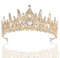 Sibba Tiara Krone Hochzeit Diadem Frauen Strass Kristall Königin Tiara Braut Prinzessin Stirnband Krone Haarschmuck Kronen Damen Kopfbedeckung Crown für Geburtstag Party Festzüge Prom Abschlussball