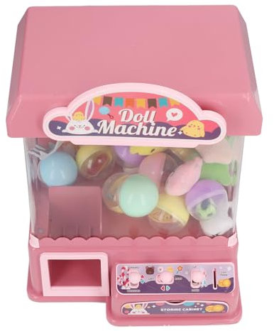 Claw Machine for Kids, Mini Vending Machine Girls Toys,Claw Catch Toy Vending Machines Party Game Candy Grabber Machine Toys for Small Toys Treats (Pink)
