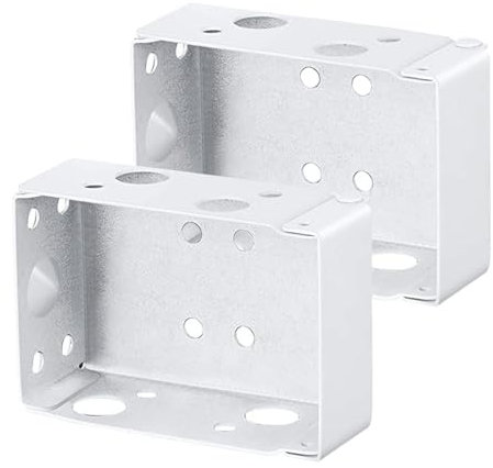 VZU 2PCS Venetian Blind Brackets, Venetian Blind Parts, Blind Brackets Top Fix Fitting, Curtain Track Brackets, Bracket for Venetian Blind Ceiling Fixture(White)