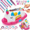 Hot Bee Freundschaftsarmbänder Selber Machen, Mädchen Geschenke 5-8 Jahre, Armbänder Selber Machen Kinder, Bastelset Kinder ab 5-7 Jahre, Einhorn Geschenke für Mädchen, Armband Bastelset