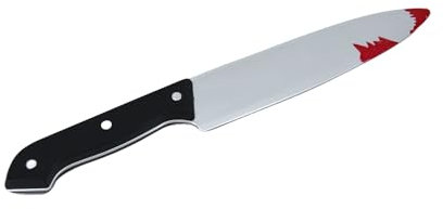 Storm&Lighthouse Halloween Large Bloody Knife Prop Weapon 32cm Fake Knife with Blood Trick or Treat Halloween Fancy Dress